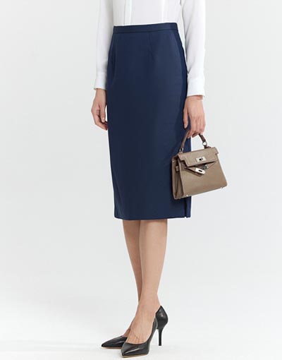 High-end straight pencil skirt-092